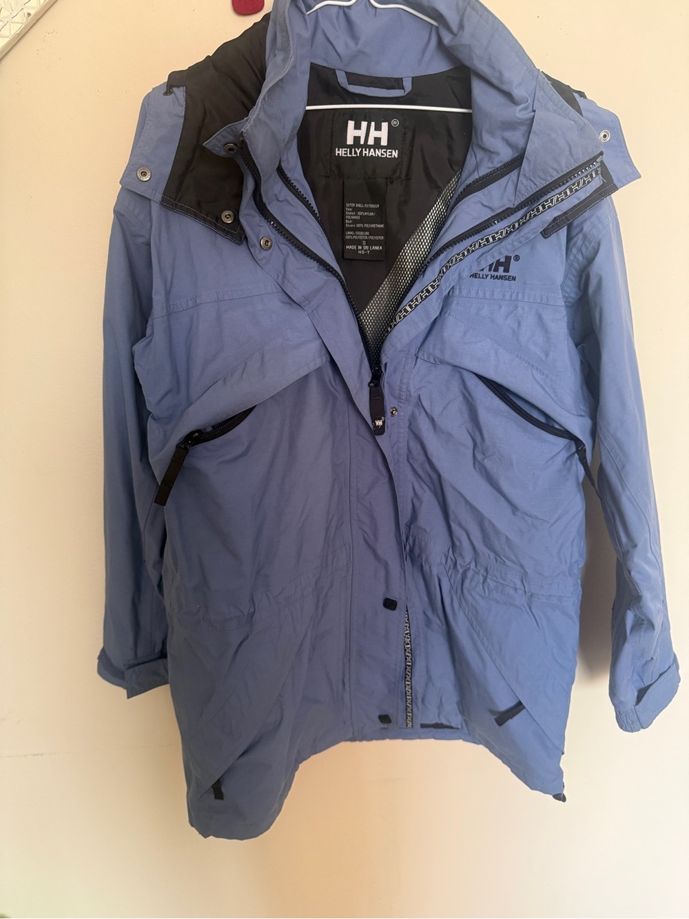 Helly Hansen Periwinkle Blue Hooded Waterproof Jacket